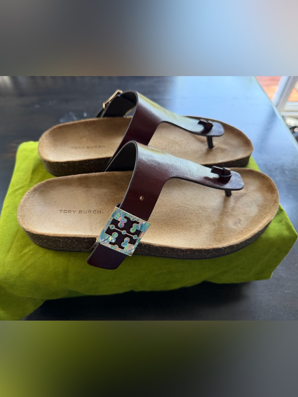Tory Burch Mellow T-Strap Sandal-Vachetta Leather